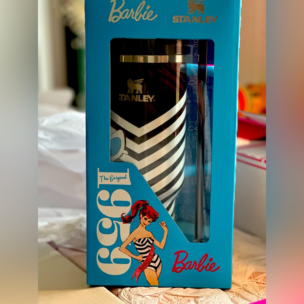 Barbie Stanley 40 oz…adorable 1959 Barbie inspired Stanley. NWT. Ready to ship.